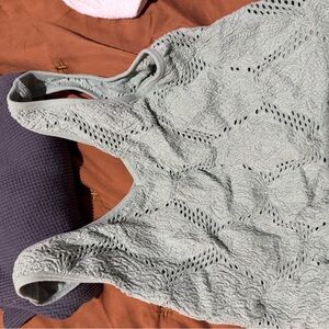 Textured Gray Sports Bra